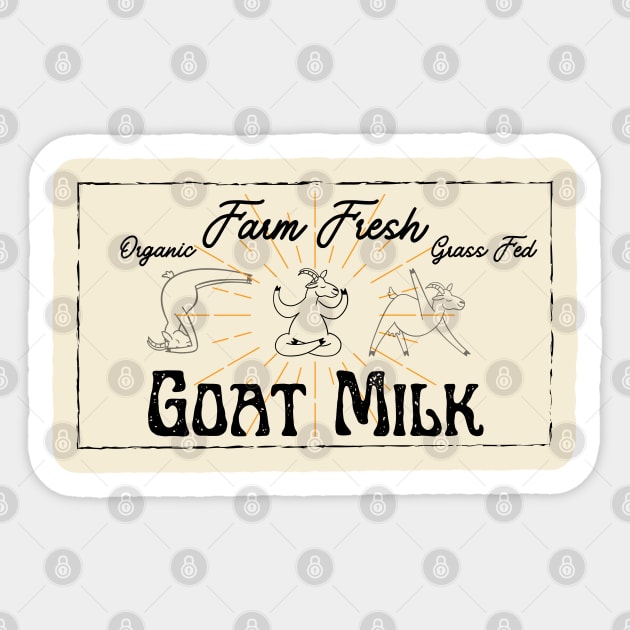 Farm Fresh Goat Milk Sticker by THINK. DESIGN. REPEAT.